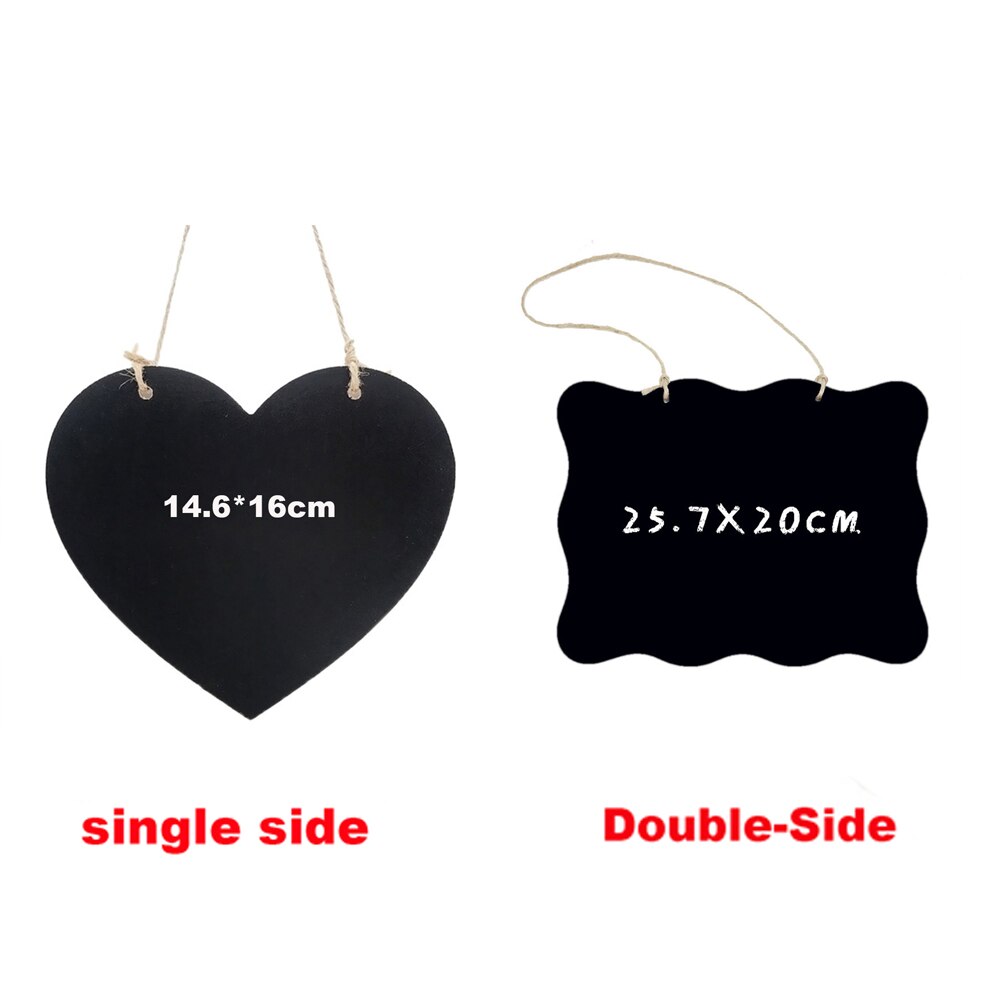 1pc Tafel hängend Speisekarte Schlüsselband Anhänger Botschaft Gremium Tafel Chalkboard Werbung Gremium