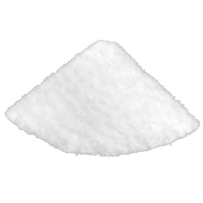 Christmas Ornaments And Products Pure White Christmas Plush Tree Skirt