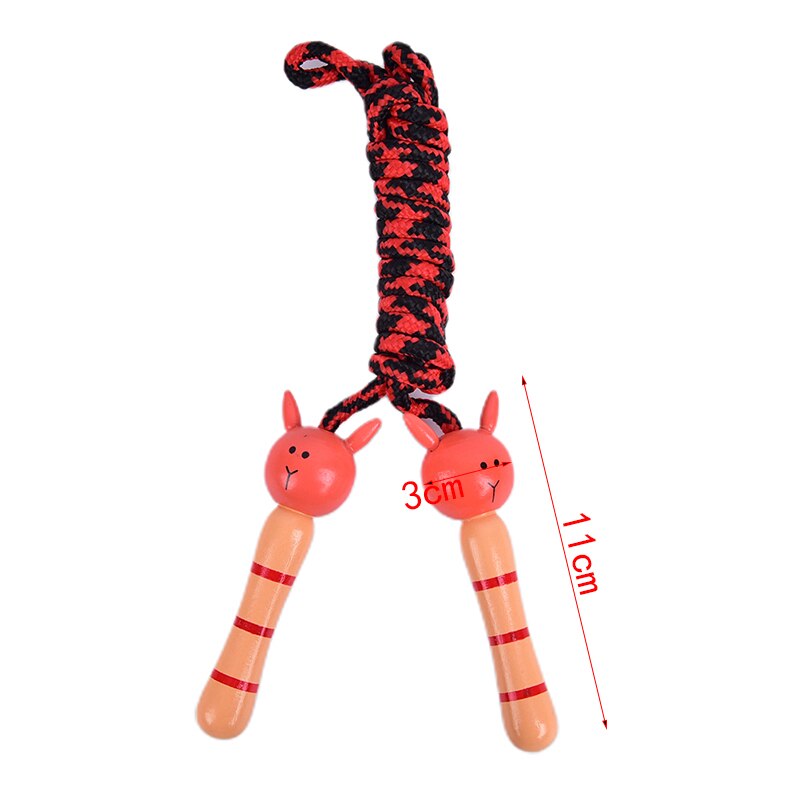 JULYHOT Kids Jump Ropes Wood Handle Sport Bodybuilding Fitness Lovely Cartoon Skipping Ropes Wood Handle: B