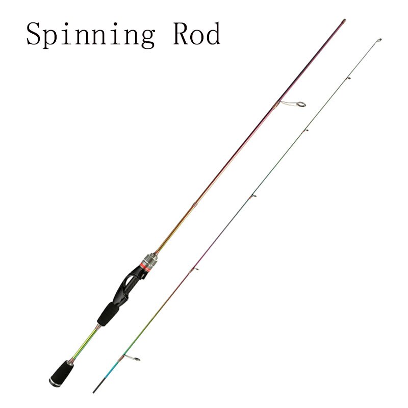 JEKEKU solide pointe truite leurre tige UL puissance 1.68m 1.8m 1.98m ultra-léger 1-7g 2-6lb carbone filature/coulée tige Probale poisson: Spinning Rod / 1.98m