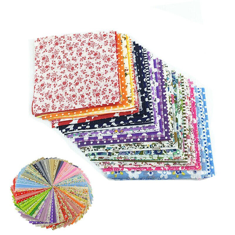 50 kpl 10 x 10cm neliönmuotoista askartelukangasta 100%  puuvillakangasta printtikangasta ompelu tikkaus tilkkutöitä varten tee itse käsintehty materiaali