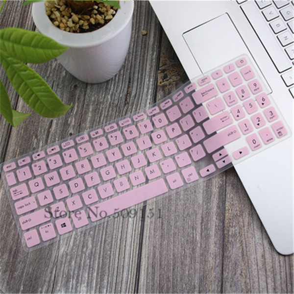 For Asus Vivobook 15 ASUS VivoBook 15 M515UA M515U M515D M515DA M515 DA 15.6 Inch Silicone Laptop Keyboard Cover Skin Protector: Pink