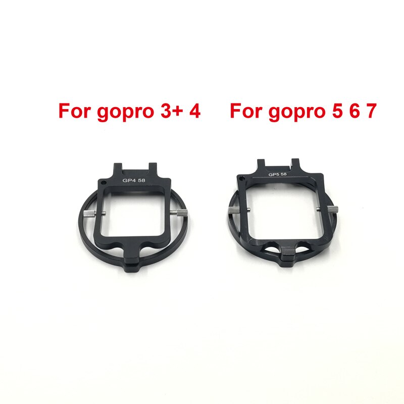 58Mm 16x Close-Up Vergrootglas Lens Filter Voor Gopro Hero 3 + 4 5 6 7 Black & case