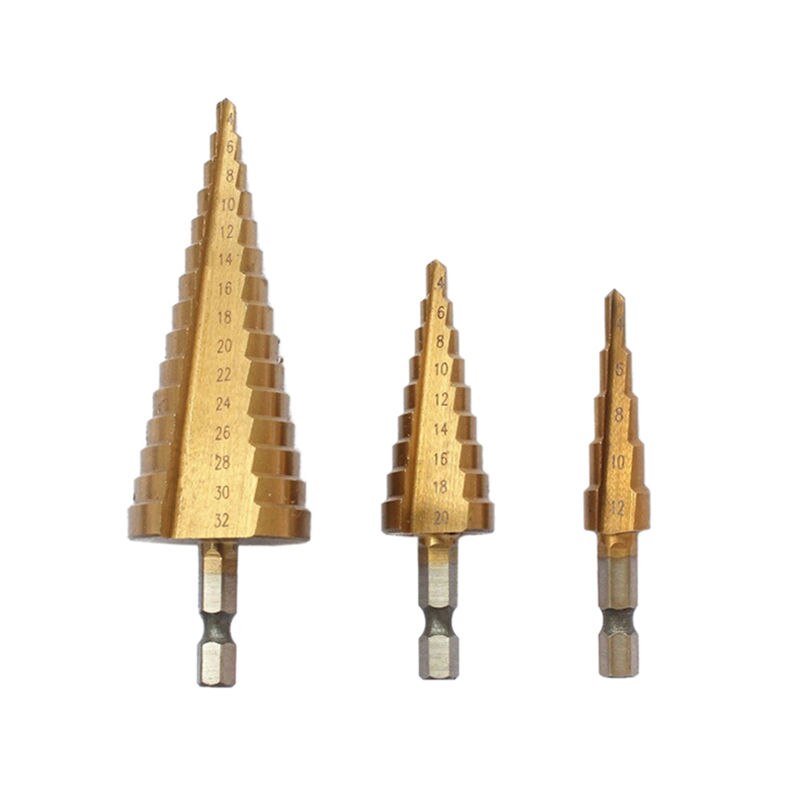 4-12/20mm 1PCS 2 Sizes Large HSS Steel Step Cone Drill Countersink Titanium Bit Set Hole