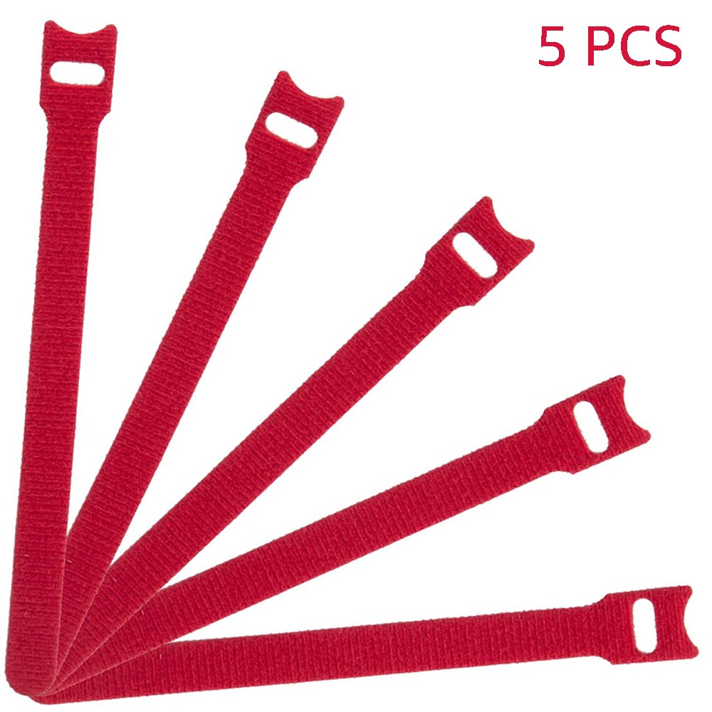 20Pcs USB Cable Organizer Earphone Headphone Mouse Wire Winder Clip Phone Cord Management for iPhone Cable Holder Protection: SKU-Red