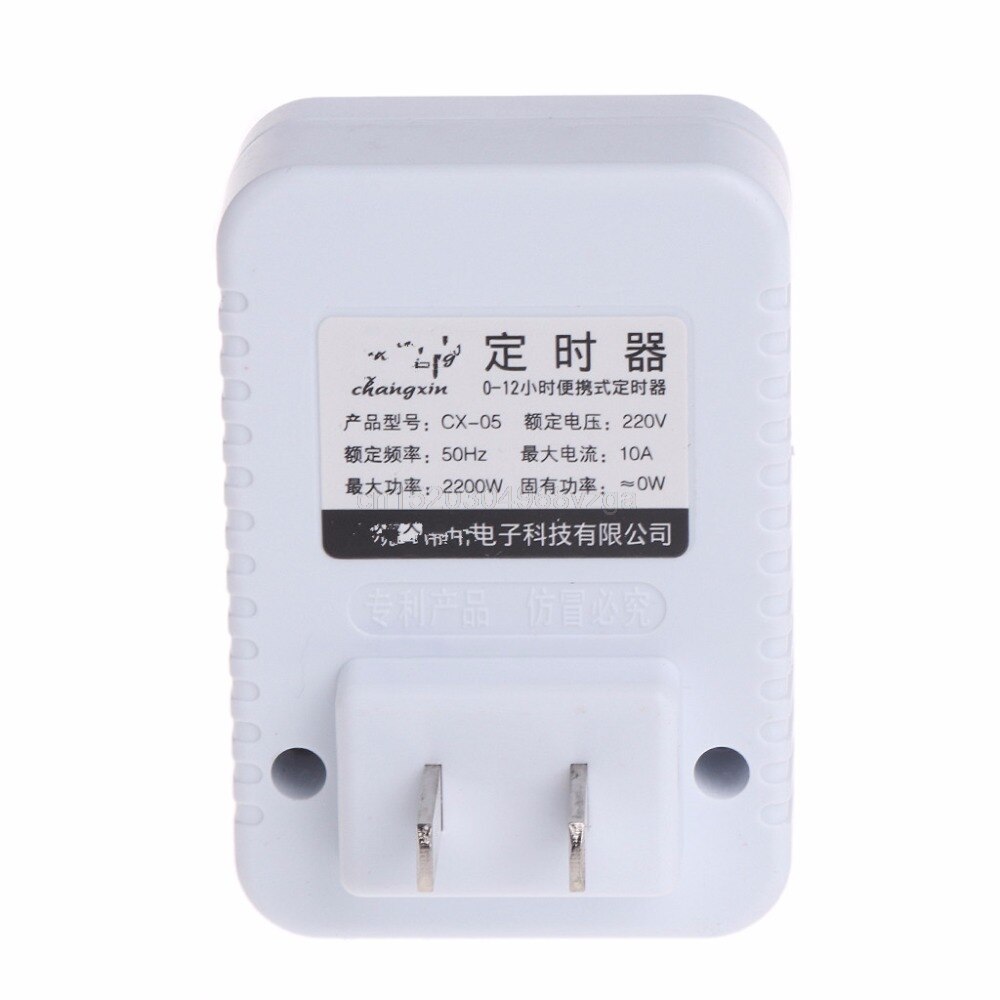 AC 220V 12 Hour Mechanical Wall Plug Switch Timer Socket Home Appliances Control G21 Whosale