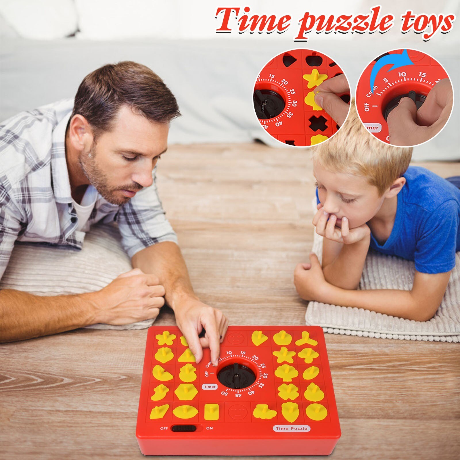 Tijd Matching Puzzel Game Ouder-kind Educatief Speelgoed Fun Board Game Timing Puzzel Game