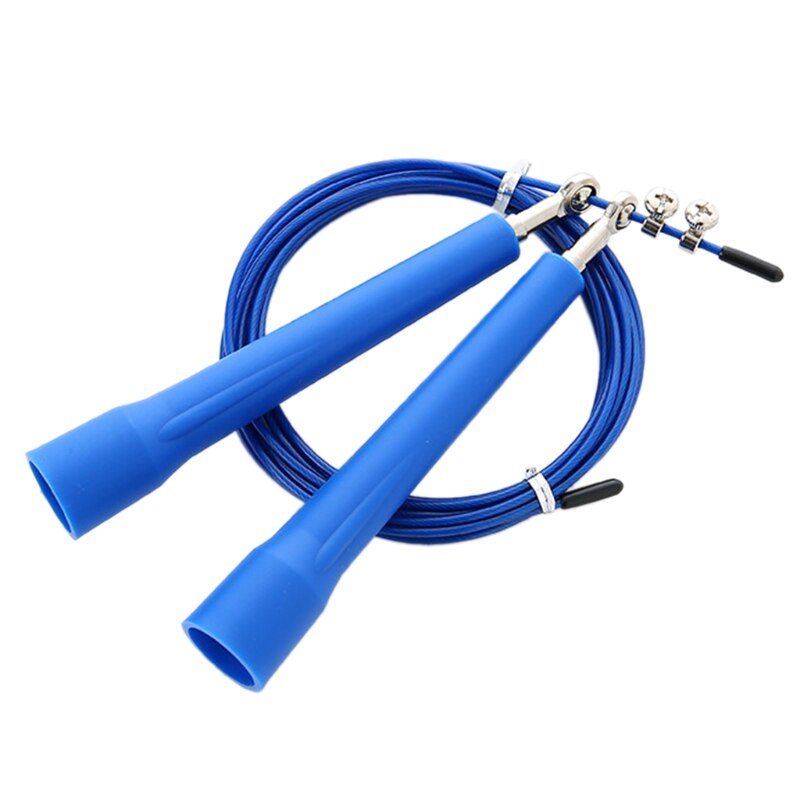Adjustable Speed Jump Rope Bearing Steel Wire Skipping Rope for Gym Fitness A0KA: 7HH403063-BL