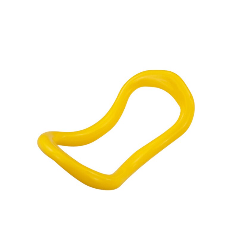 Yoga cirkel utrustning yoga ring pp yoga cirklar pilates yoga loop body workout magic hoop träningsring för hemmagympa träning: Gul