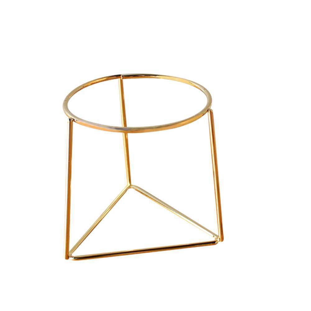 Nieuw Bloempot Geometrische Metalen Rek Plant Care Display Houder Stand Tuin Decor: Default Title