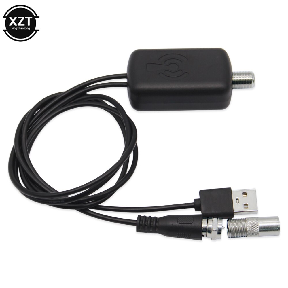 25DB TV Antenna Signal Amplifier Booster Low Noise Easy Installation Digital HDTV Booster Home Indoor Adapter for Fox Antenna