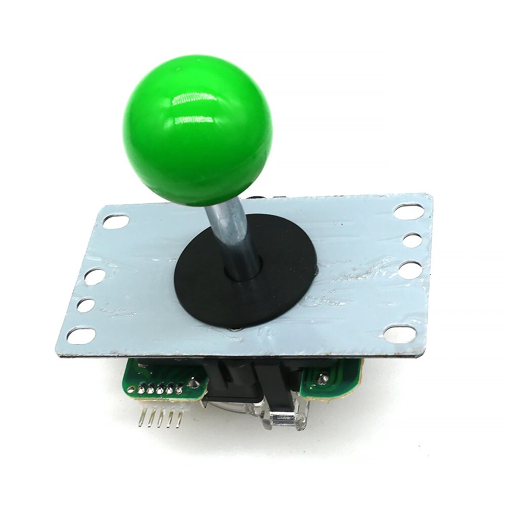 Copia de Joystick SANWA con conector de 5 pines, limitador cuadrado clásico de 8 vías, máquina de juego de salón recreativo, palo Neo Geo, piezas de bricolaje: Verde