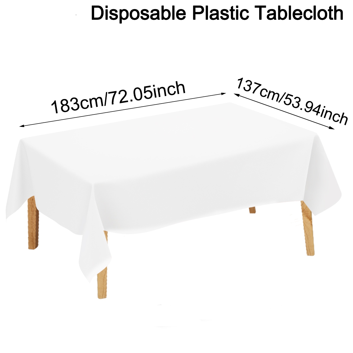 Tovaglia usa e getta in tinta unita, festa di compleanno, matrimonio, Natale, tovaglie rettangolari per la cucina di casa: Profondo Zaffiro / 680 ml