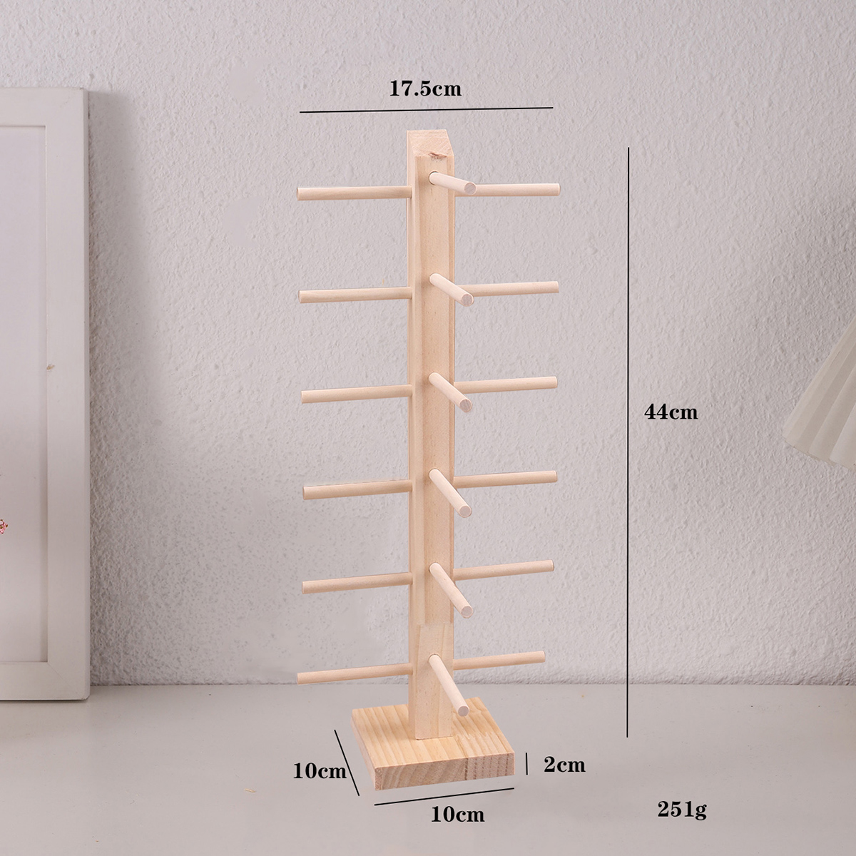 Estantes de exhibición de gafas de sol de madera multicapa, soporte de exhibición para gafas, soporte de joyería para múltiples pares, escaparate de gafas para mujer: Azul