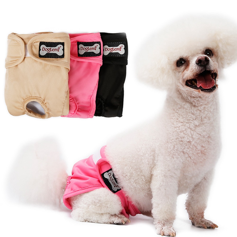 Dog Accessories Safe Breathable Anti-harassment Female Dog Physiological Pants Nylon Adjustable Female Dog Leak-proof Diapers