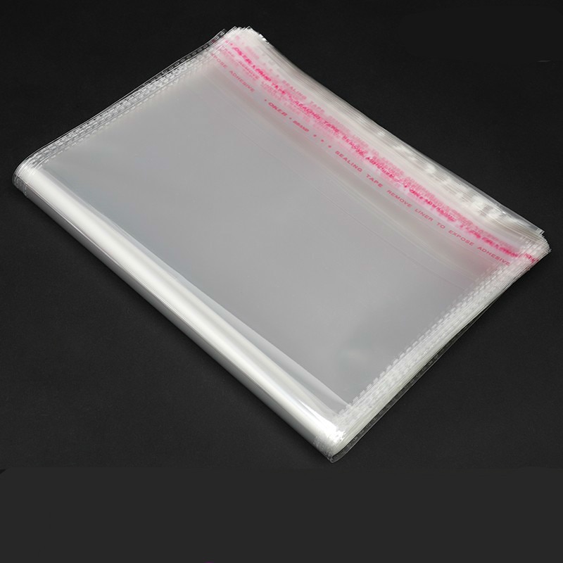 100pcs self-adhesive OPP bags transparent self-sealing bag (40x60+4cm )(40*55 /45*65) Plastic Packaging Self Adhesive Seal