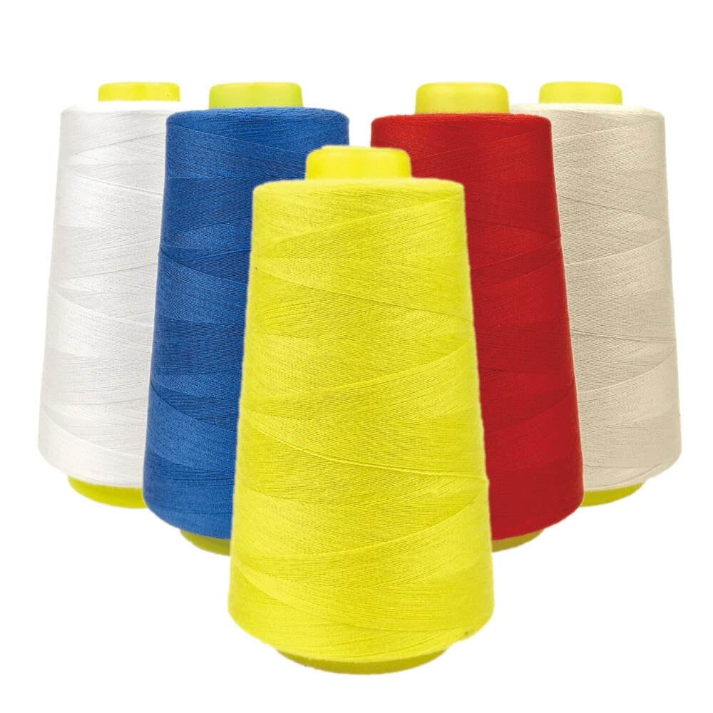 Sanbest 100% Spun Polyester Sewing Thread 3000 Yards 40s/2 High Speed Sewing Machine Overlocking Hand Stitching Threads TH00004