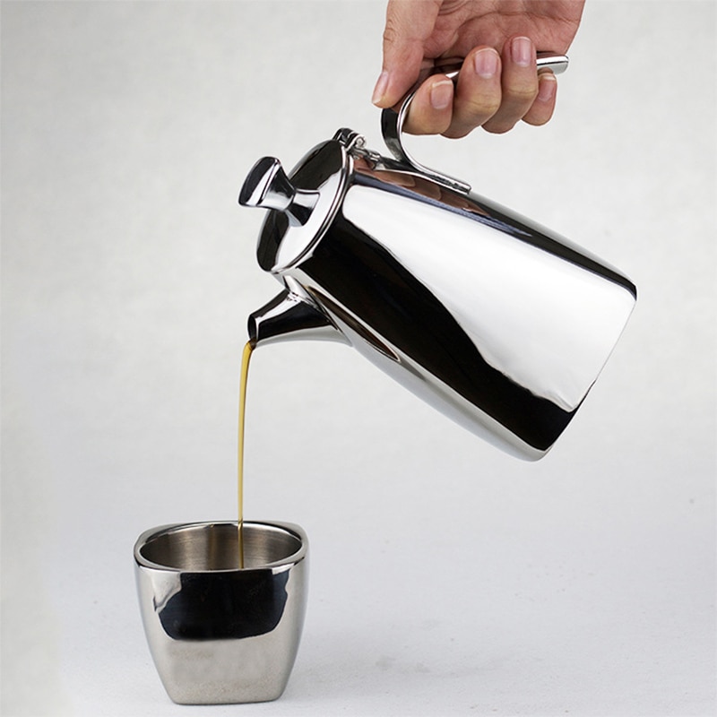 MICCK Stainless Steel Coffee Maker Induction cooker Pot Coffee Percolators Kettle Pot Pitcher Tea Percolator Teapot Barista Tool