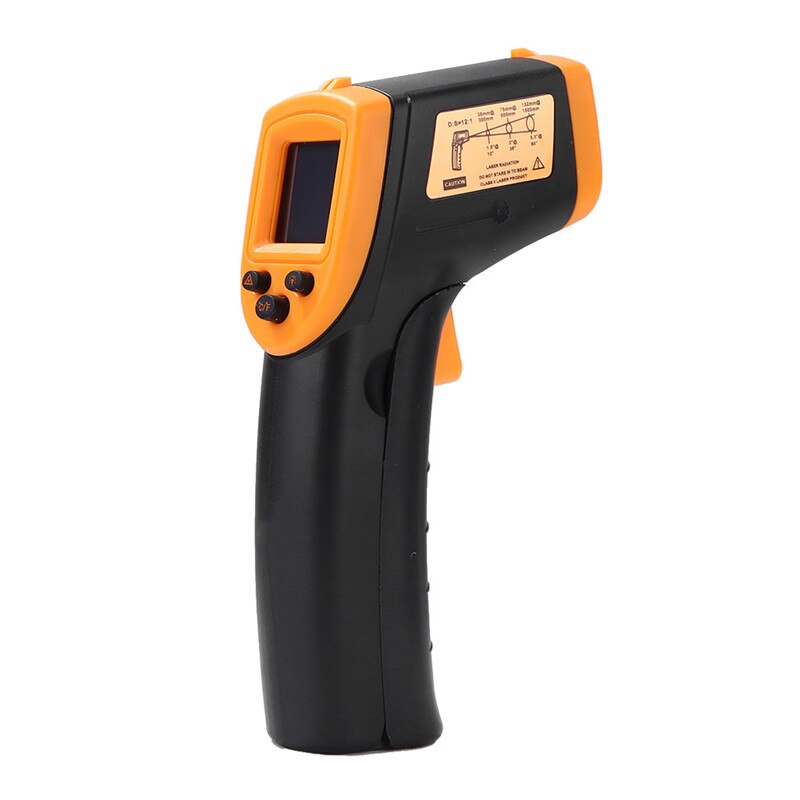 LCD IR Infrared Thermometer BSIDE GM320 Non-Contact Digital Pyrometer Temperature Meter Point -50~380 Degree Termometr: yellow HW600