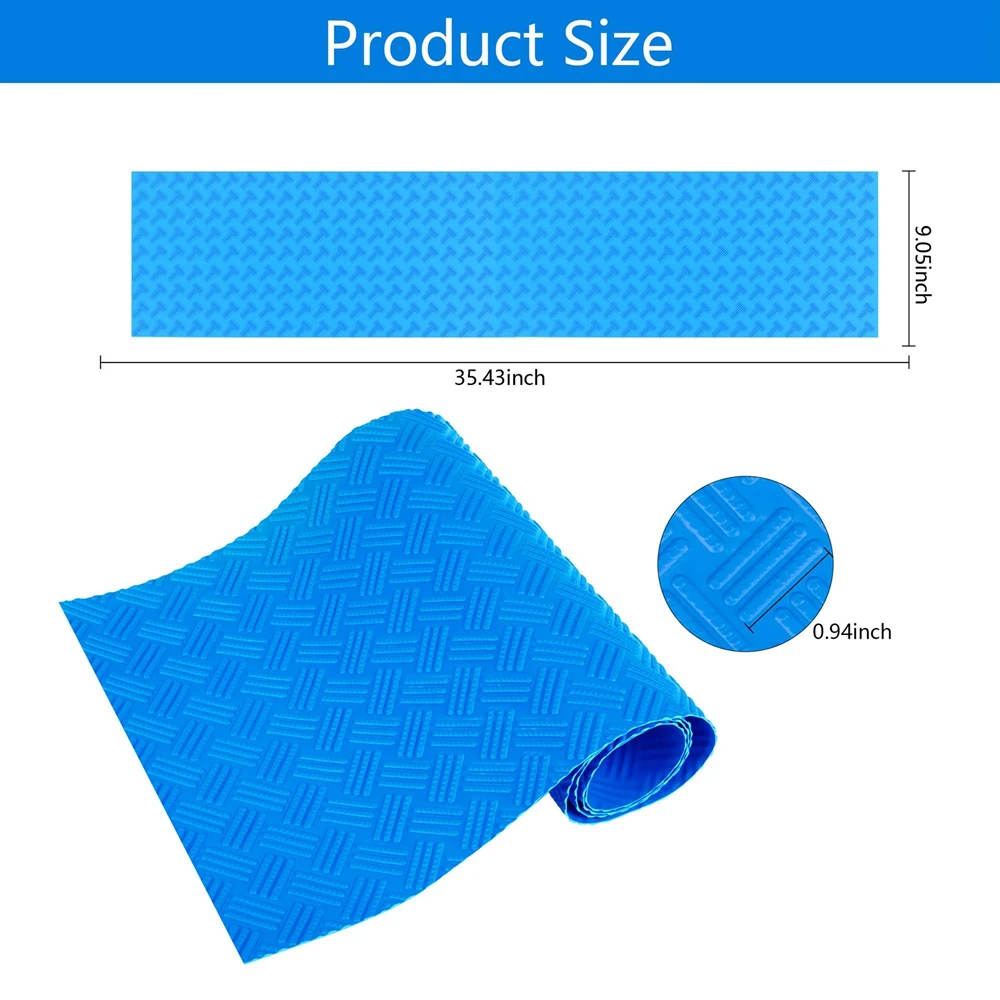 Estera de escalera para piscina, esteras antideslizantes para escalones de piscina, cubierta de barco, estera de Pedal antideslizante, suelo marino, almohadillas de escalera para yate: Borgoña