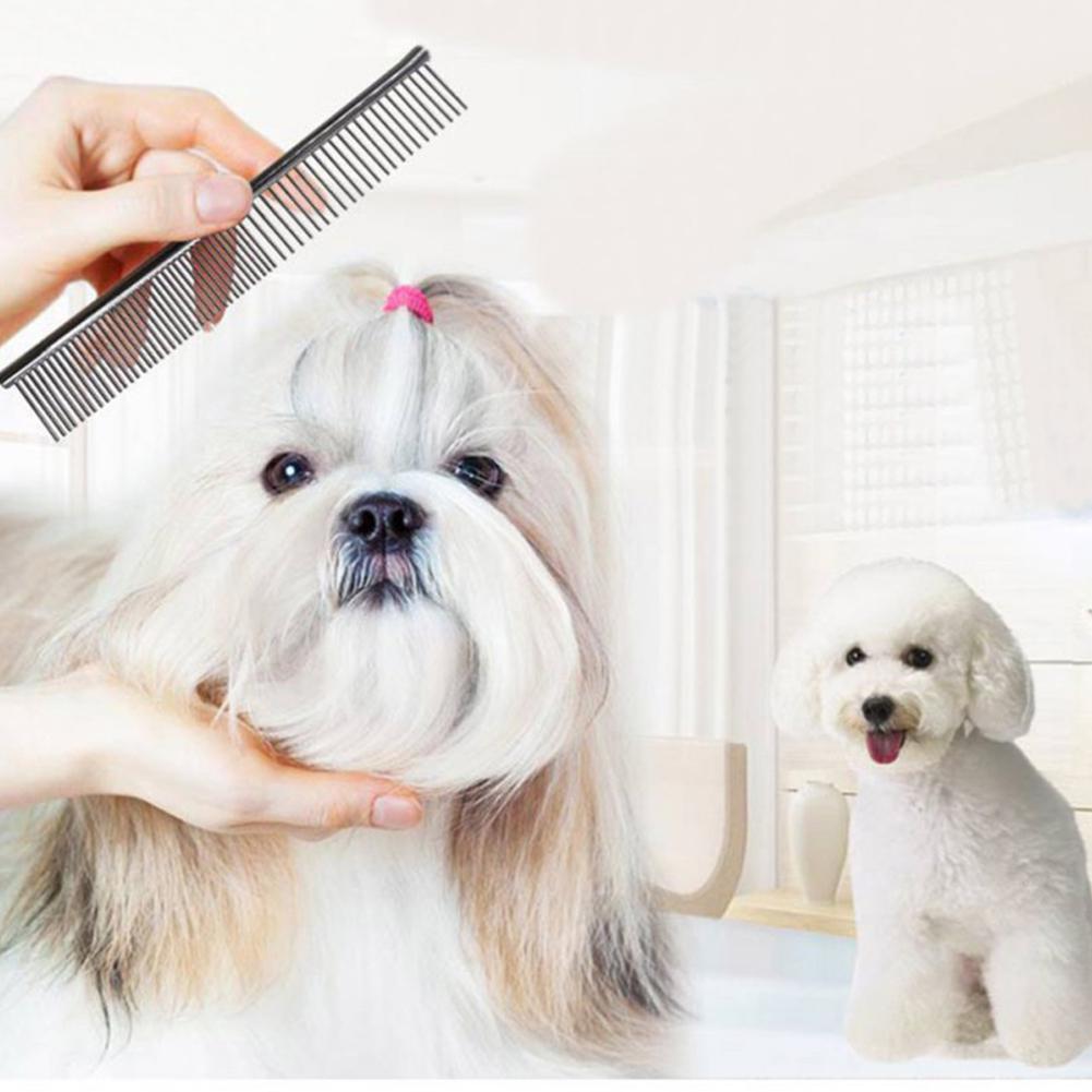 Glorystar Roestvrij Staal Hond Kam Voor Honden Katten Ontharing Grooming Tool: M 19X3.5CM