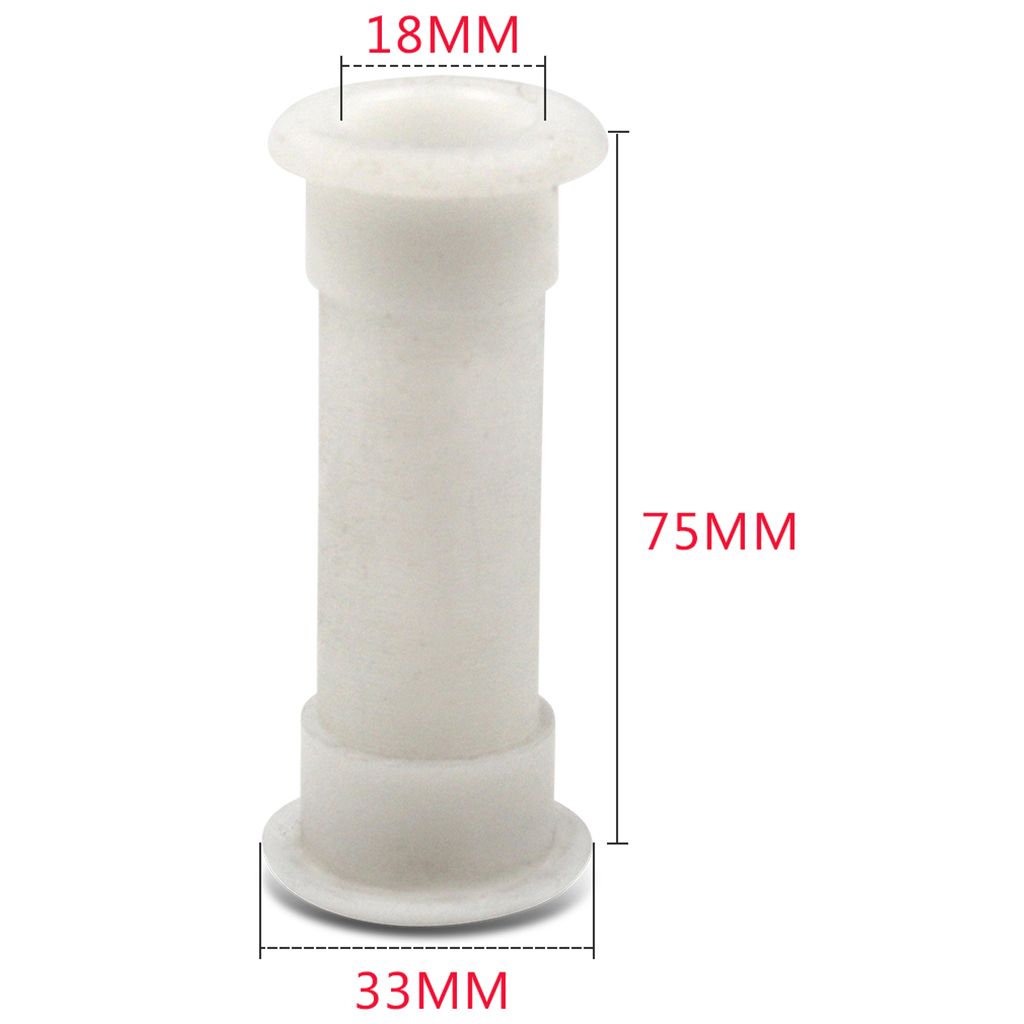 3/4 Inch Plastic Marine Boat Drain Tube Thru-Hull Concave Head Thru Hull Fittings for Transom Motorwell