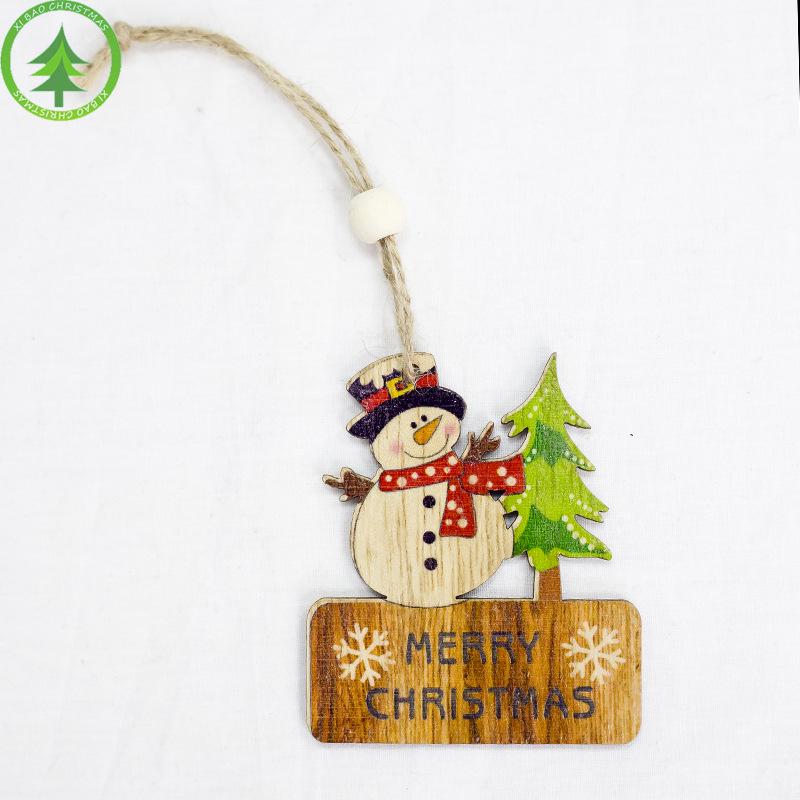 6pc julepynt juletre dekor anheng pynt til hjemmet julefest juletre ornament låve: En snømann