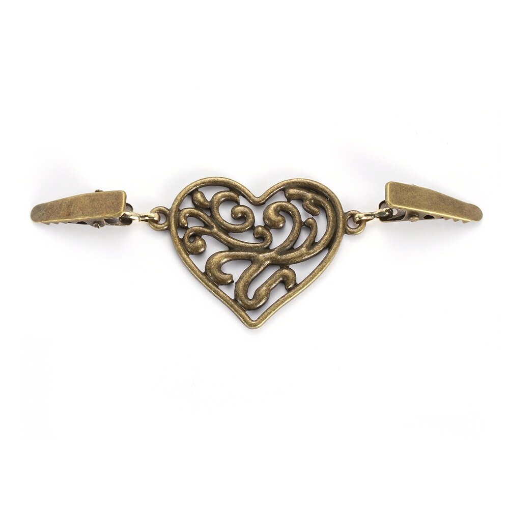 Frauen Strickjacke zur Seite fahren Bluse Stift Schal Brosche Clips Hemd Kragen retro Ente Clip Winter Schal Verschlüsse Charme Zubehör