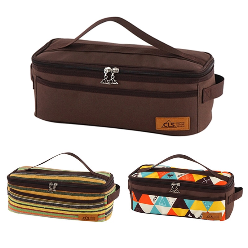 Sac de rangement pour ustensiles de cuisine de camping en plein air, barbecue, vaisselle, voyage, cosmétiques, trousse de toilette portable, organisateur de placard, bagages, sacs ziplock