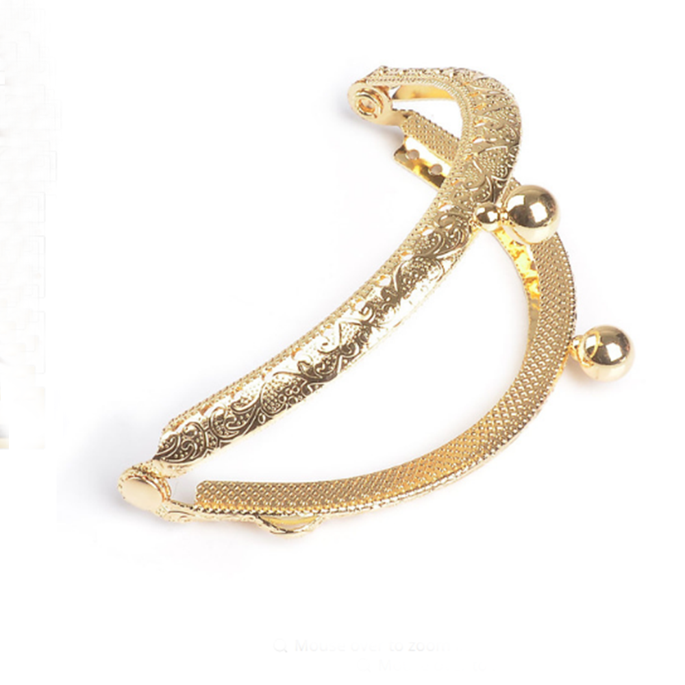 8.5Cm Metalen Portemonnee Frame Handvat Maken Kus Sluiting Lock Clutch Bag Portemonnee Handtas Accessoires Brons Tone Tassen onderdelen