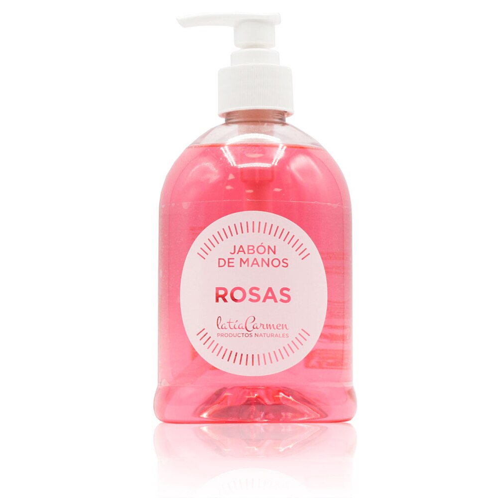 La Tía Carmen - Jabón Manos Rosas - 500 Ml - Suavidad y Frescor - Respeta el pH de la Piel