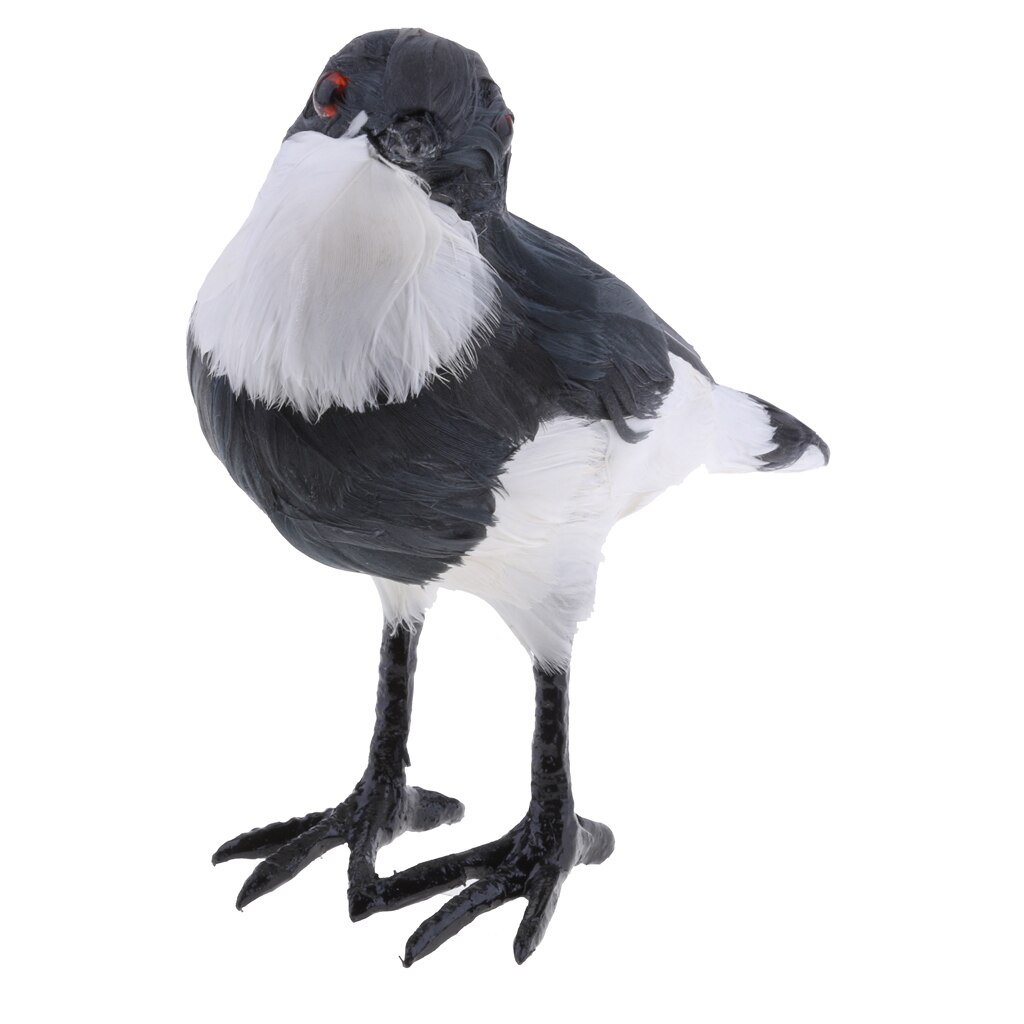 Realistic Magpie Peacock Bird Figurine Garden Ornaments Decor: Blue Shrike