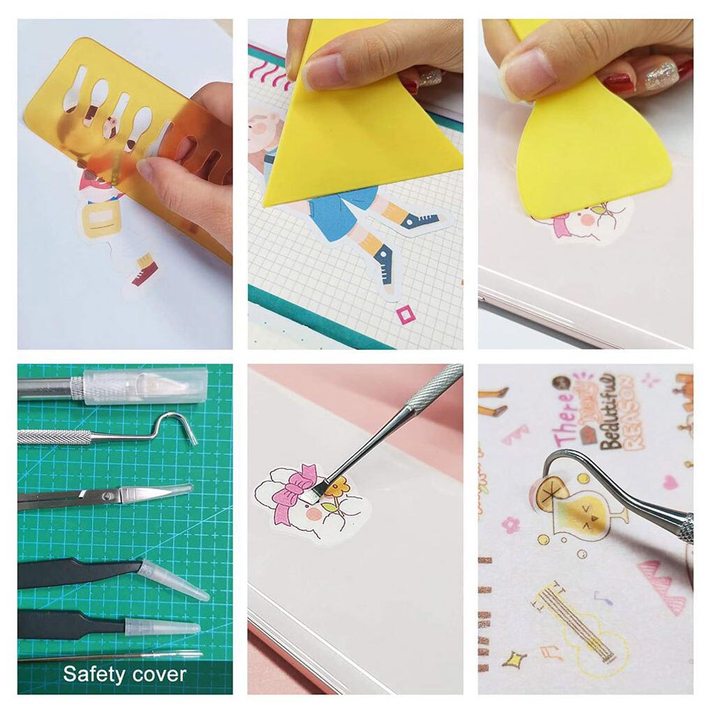 23pcs/set Lettering Set Stainless Steel Weeding Set DIY Craft Silhouette Basic Scrapbook Tools