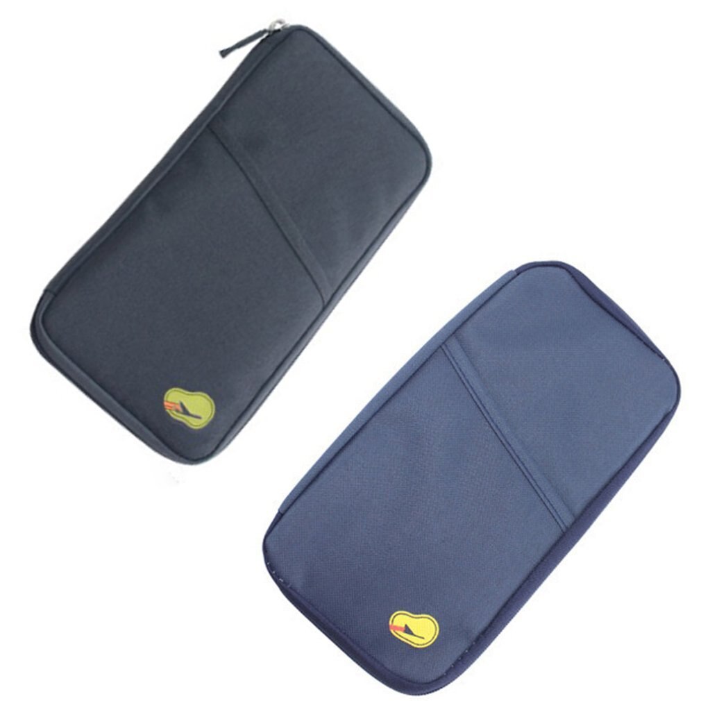 Multifunktionelle rejsekort taske bærbar oxford klud håndtaske arrangør pas tegnebog pas taske