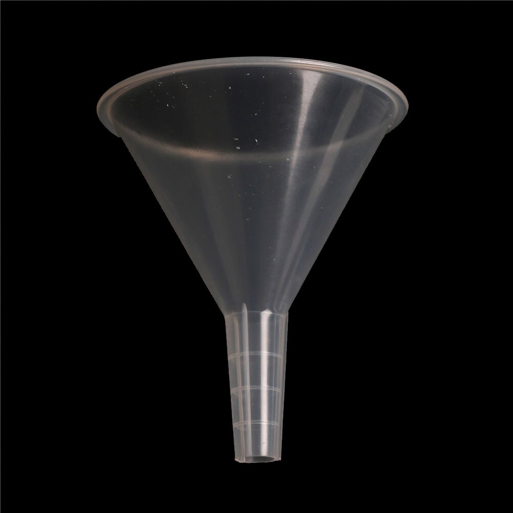 1 st klar 100mm filtertratt laboratorium transparent vit plast filter tratt lab tillbehör