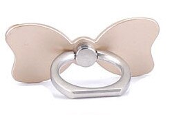 Bow Shape 360 Degree Metal Ring Finger Stand Bracket Holder For Smart Phone For iPhone6/6s/7 plus/8 for Samsung Huawei: Golden