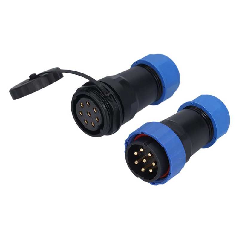 Waterproof Aviation Cable Connector Socket Aviation Plug Socket Firm Connection Solid Pin for Electronic Equipment: 8-core
