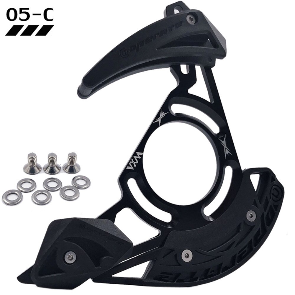 VXM MTB Bike Chain Guide System DH downhill bike chain guide Chain Catcher bike part bicycle chain protector bicycle Parts: ISCG 05C  Black