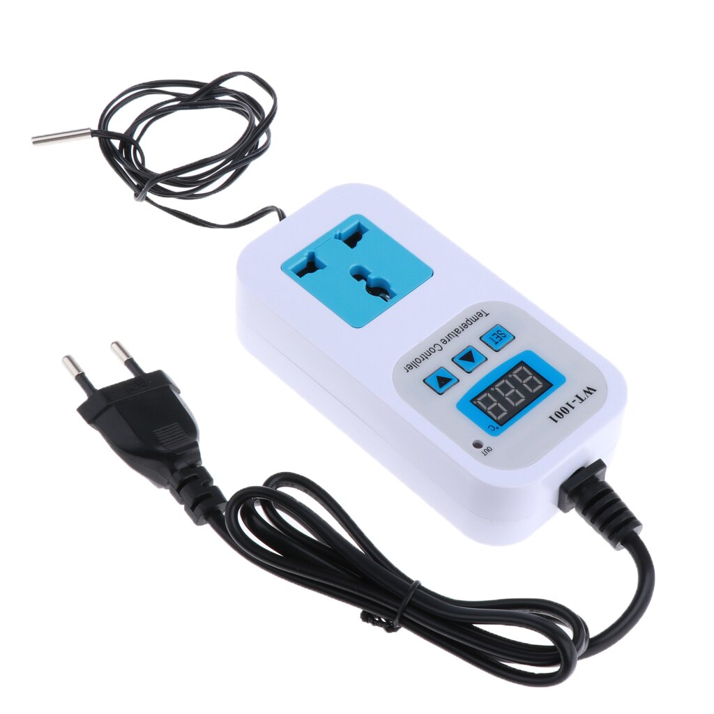 WT-1001 220V Digitale Temperatuurregelaar Thermostaat Schakelaar Eu