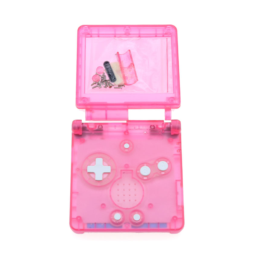 Cool clair pour GBA SP boîtier de remplacement coque pour Game Boy Advance SP: Argent