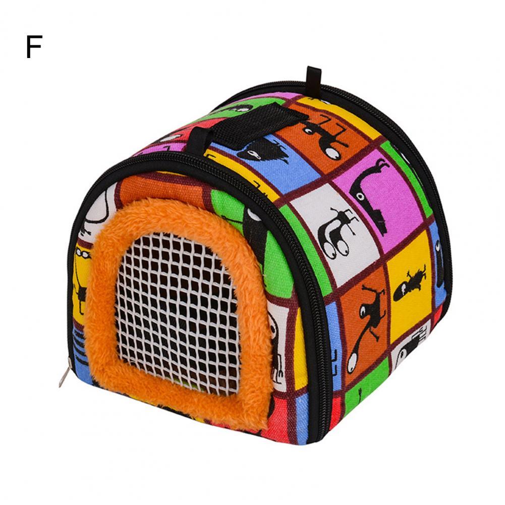 Small Animal Carrier Portable Hedgehog Travel Bag Bed House Keep Warm Ultralight Rabbit Hamster Outdoor Pet Travel Bag:  F