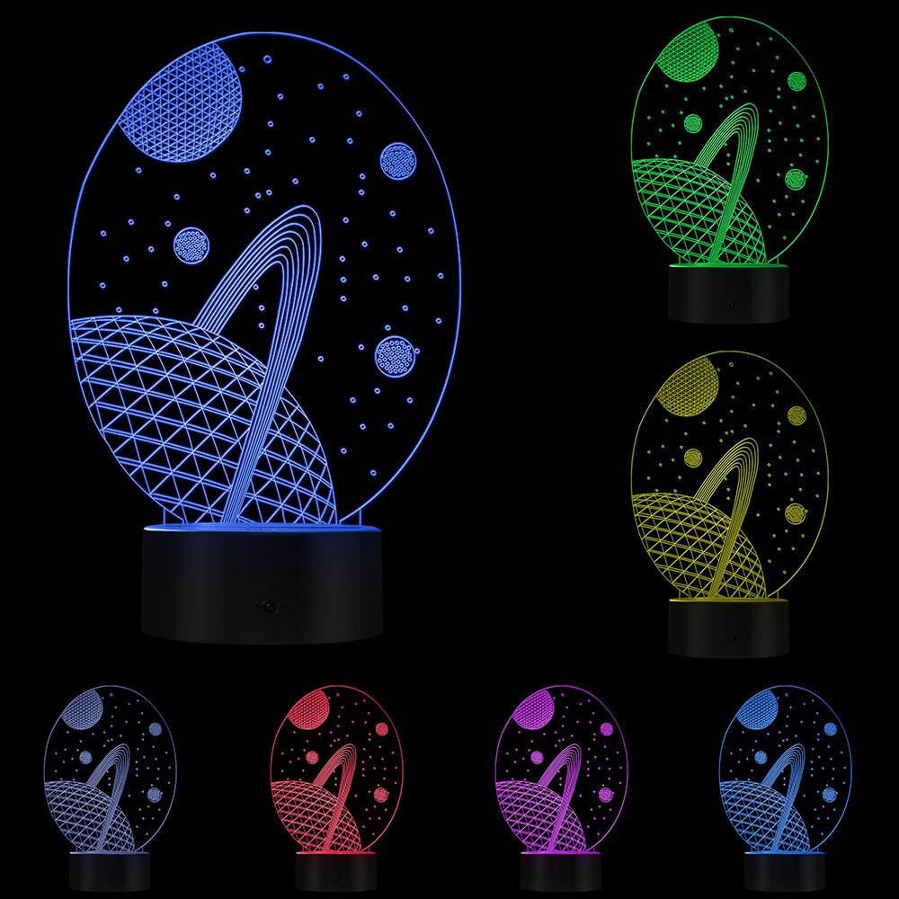 Modern Galaxy 3D Lamp Glowing LED Lamp Heaven Star 3D Hologram Galaxy Kid Room Night Light USB Lamp Bedroom Decor Light
