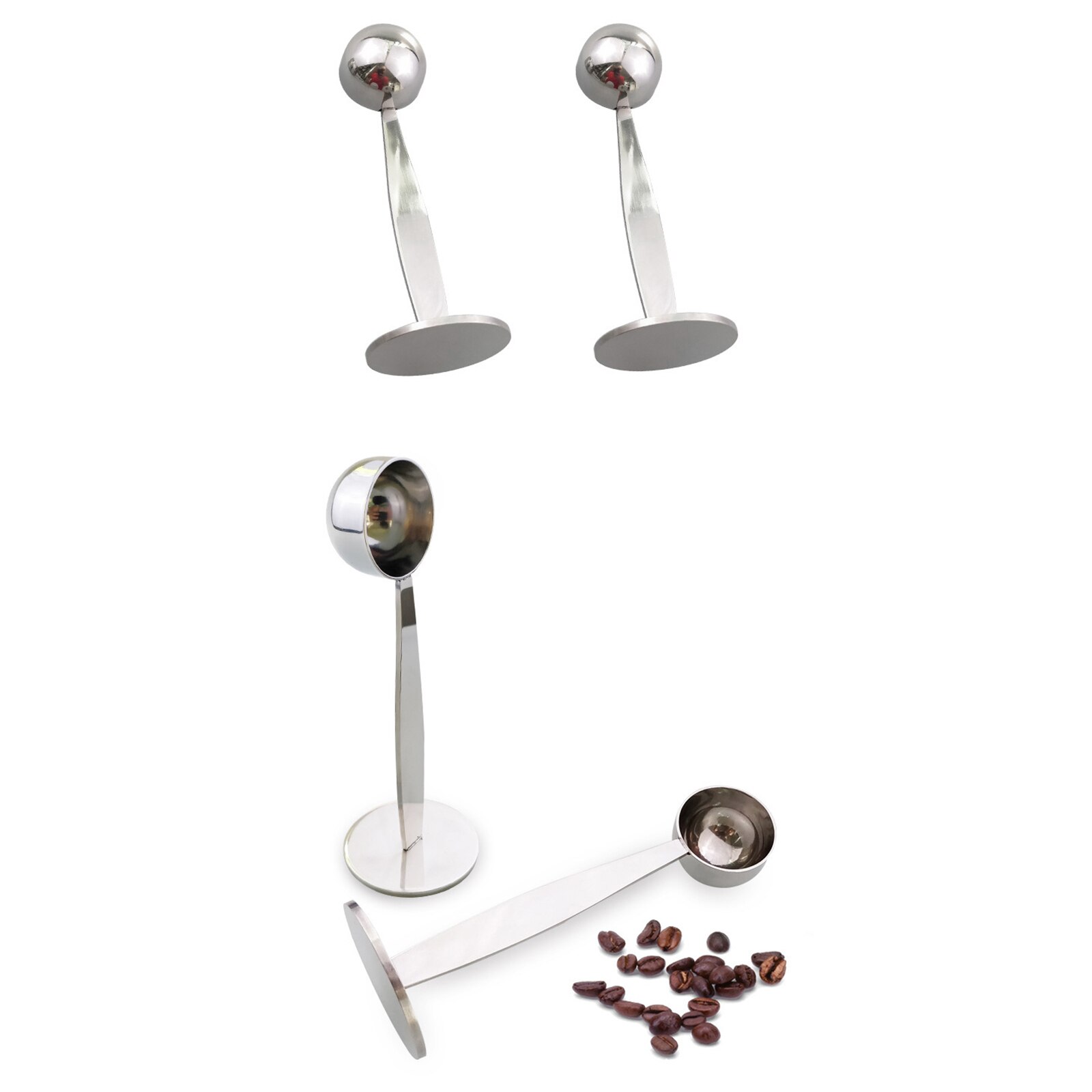 Cuchara medidora 2 en 1 para café, cuchara medidora para café, martillo, utensilios para café y té