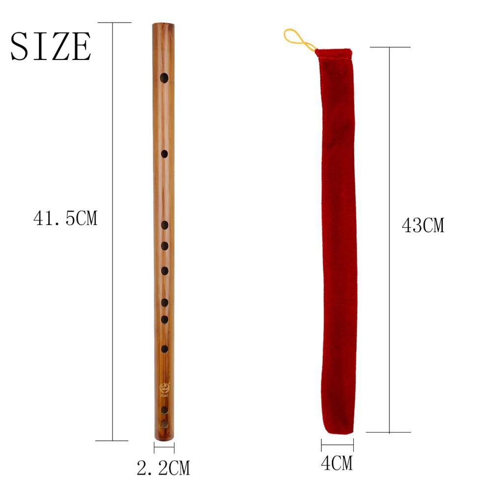 Chinese Bamboo Flute Piccolo Educational Learning Activities for Kids Children Bamboo Flute Woodwind Instruments: E flat