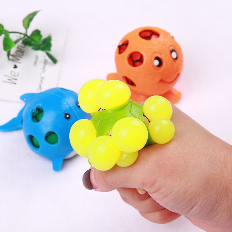 Stresses Reliever Squeeze Squish Squish Fidget Toys Anti Stress Kawaii Squishy Popite Figet Anti-stresses Mesh Ball Squishmallow