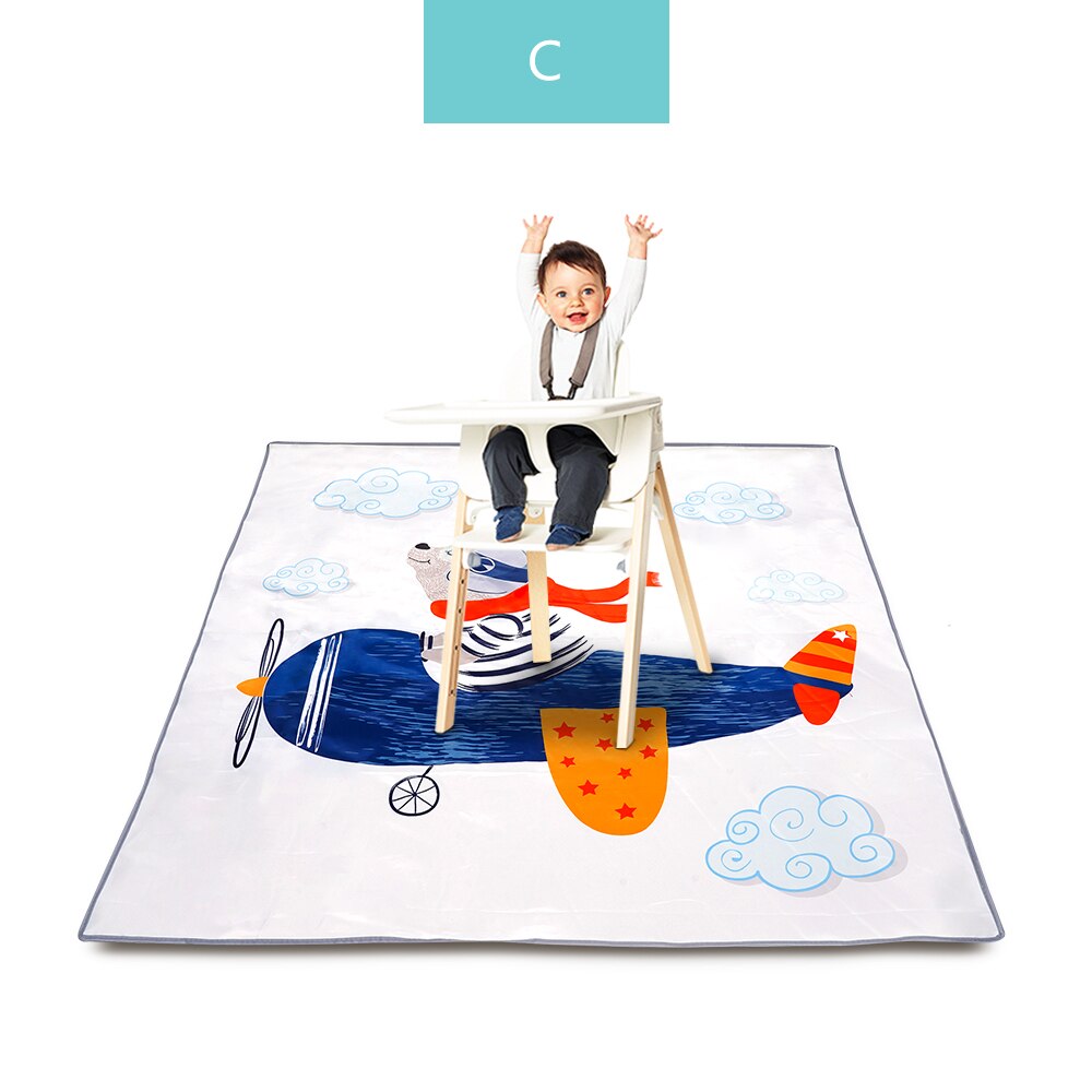 Glücklich Flöte Baby Spielen matt, Baby Krabbeln matt Tragbare Wasserdichte, Anti-Unterhose Klapp matt Playmat Für Baby drinnen Oder draussen Verwenden: SMT105-C