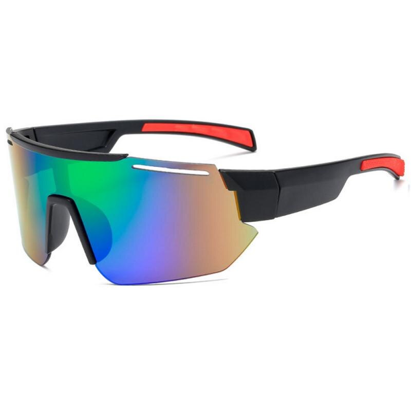 Oversized Glasses Face Shield Polarized Mirror Lens Mens Fishing Cycling Baseball Sport Wrap Sunglasses US sunglasses: 03