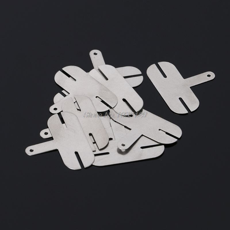 10 sztuk/partia 18650 moc bateria litowa nikiel blacha niklowana blacha stalowa spawanie punktowe nikiel film T typ 0.2*25 * T kształt