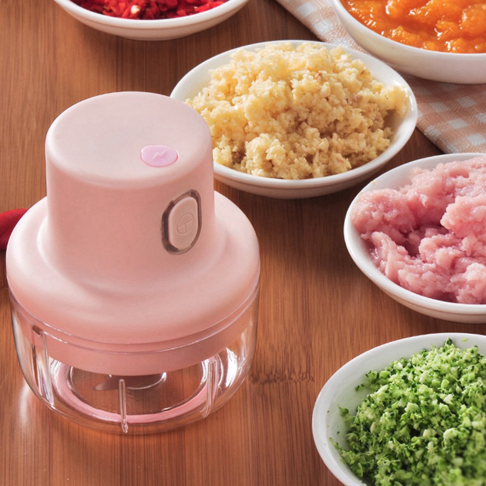 Ail électrique Masher hachoir à viande petit broyeur hachoir USB charge ail concassage gingembre concassé poivre frais