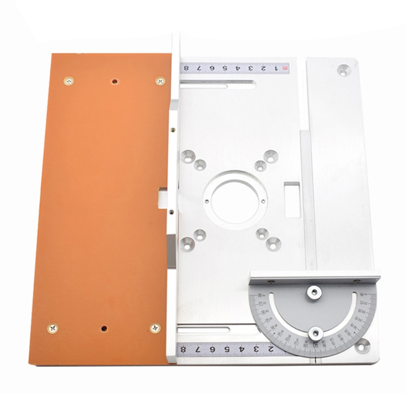1 Set Aluminium Router Tafel Insert Plaat Trimmen Machine Flap Voor Houtbewerking Bench Router Tafel Plaat 2022